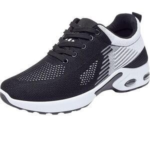 Stylish Black and White Women's Sneakers